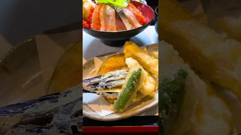 【 海鮮鮨 義 】海鮮丼ランチ  1188円 酢飯大盛 110円 天ぷら単品 418円