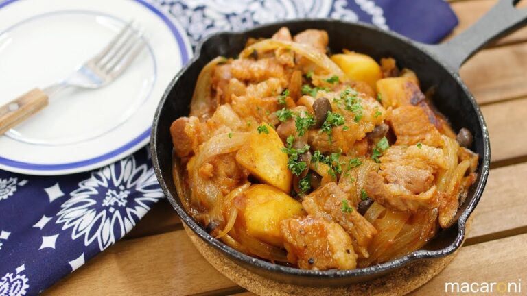 もみもみして焼くだけ！ポークチャップ の ぎゅうぎゅう焼き のレシピ 作り方