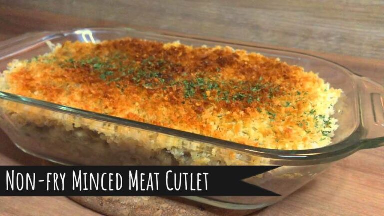 Non-fry Minced Meat Cutlet / 揚げないメンチカツ