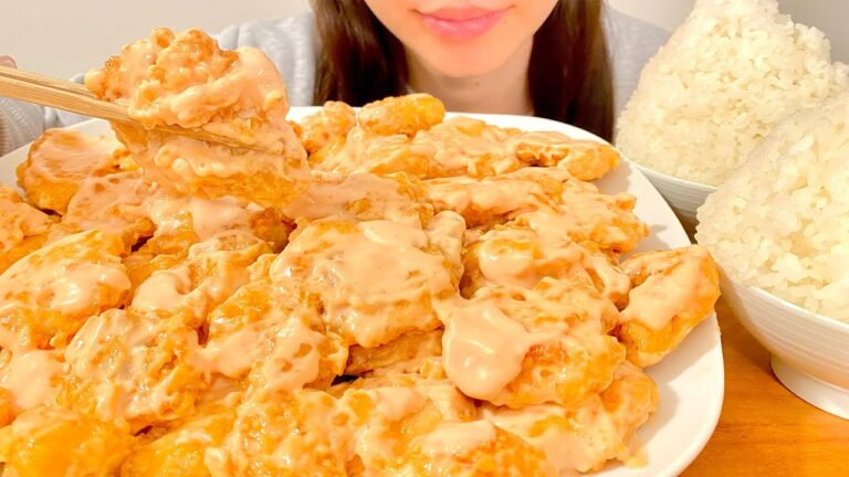 【大食い】天才的に旨い鶏マヨを好きなだけ食べる晩ごはん【飯テロ】