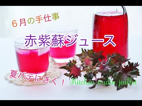 キノケイコ 【保存食を作ろう！赤紫蘇ジュース 】 簡単レシピ動画で紹介