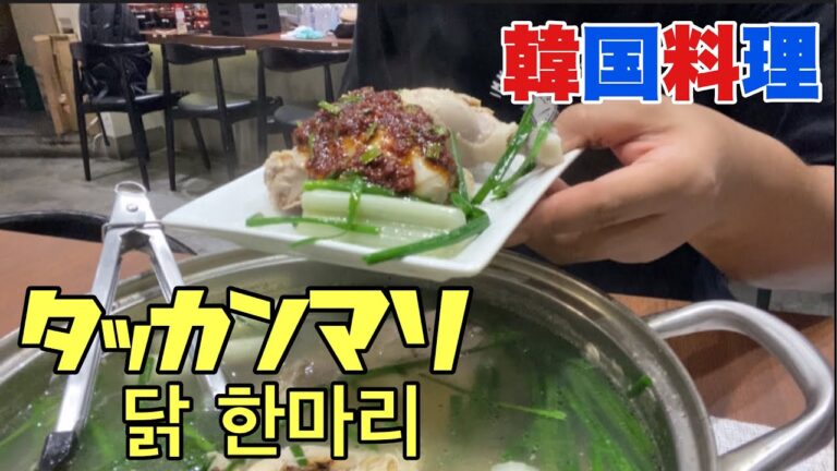 【韓国料理】韓国の冬の定番鍋料理簡単美味しいタッカンマリの作り方。