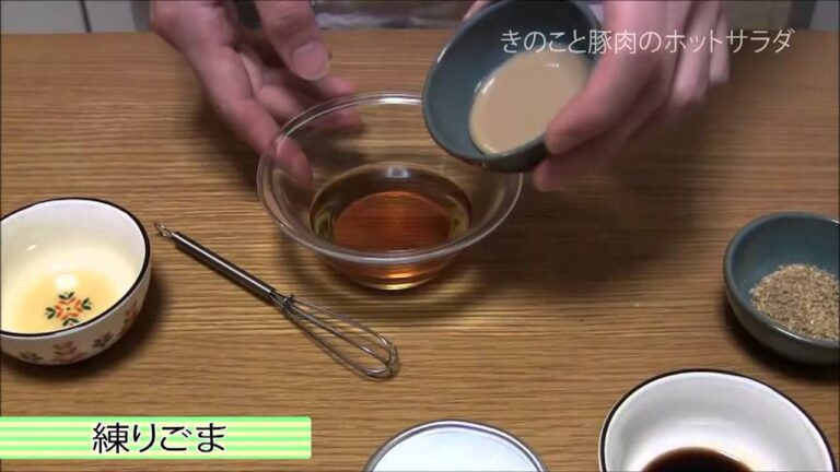 第38回みるだけごはん★きのこと豚肉のホットサラダ