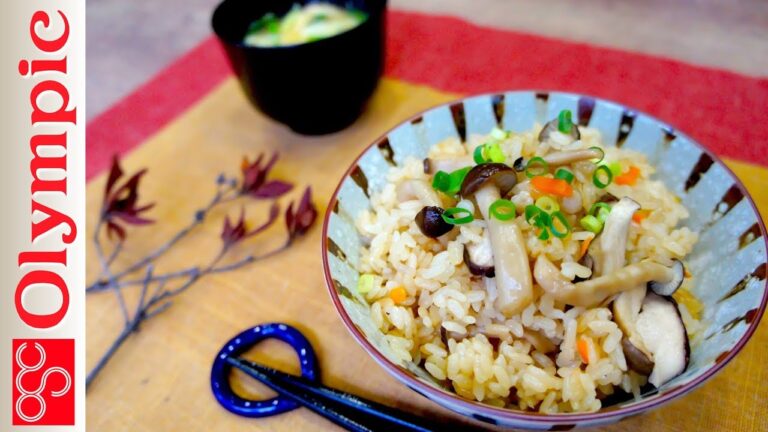 オリンピックの超簡単レシピ　 きのこの炊き込みご飯の作り方