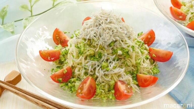 オリーブオイル香る！ほろほろ ブロッコリーと しらすの イタリアン そうめん のレシピ 作り方