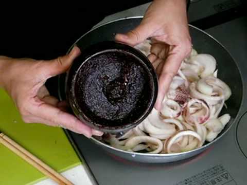 あけみママの簡単レシピ　韓国風イカ炒め