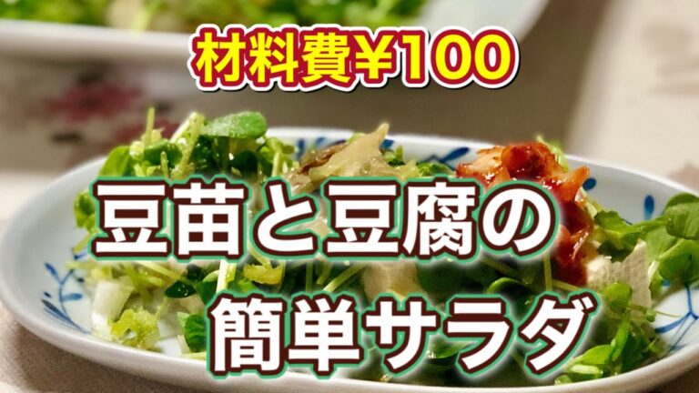 【節約レシピ】安い！簡単！栄養満点シンプル【サラダ】夏のおつまみにも最適♪