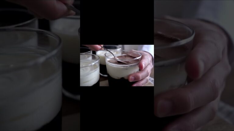 【混ぜて冷やすだけ】ほろ苦コーヒーゼリーティラミス A little Bitter Coffee Jelly Tiramisu...#shorts