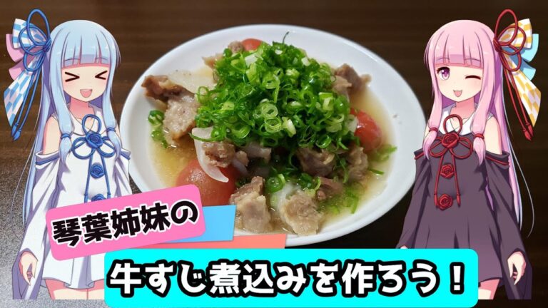 【VOICEROIDキッチン】牛すじのさっぱり塩煮込みを作ろう