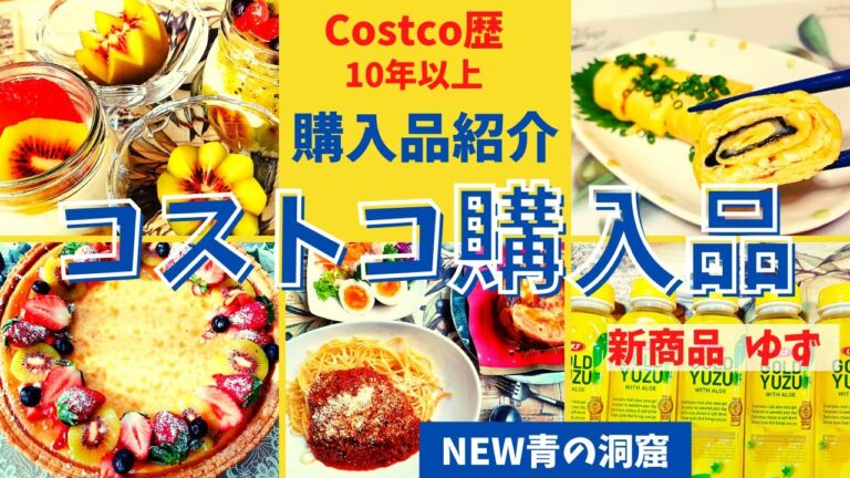 コストコおすすめ購入品　11月第3弾②17点25,468円・青の洞窟の新商品・新作ゆずジュース・絶品！レッドキウイ・濃厚ごまだれ・シーフードミックス・韓国のり・チーズケーキCostco