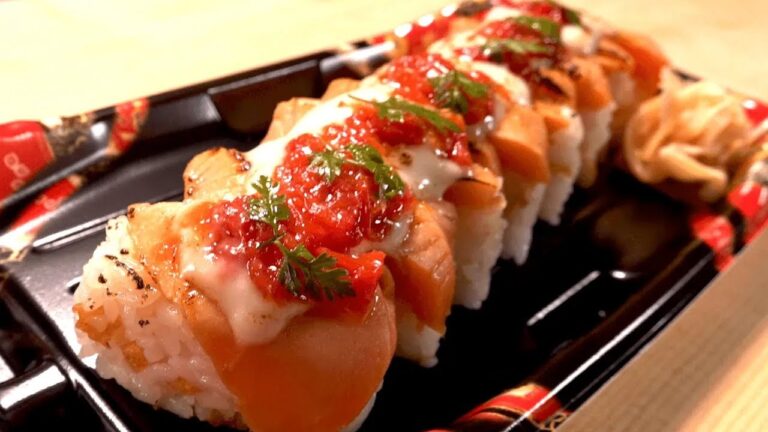 【サーモン 押し寿司】脂がのった肉厚サーモンの押し寿司をプロの寿司職人が解説 how to make salmon sushi