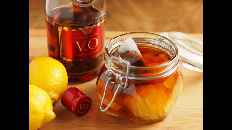 レモンと紅茶のフルーツブランデー 　、　グリューワイン