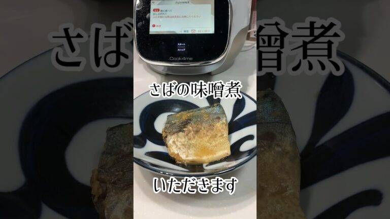 T-falクック４ミータッチで作るさばの味噌煮#クック４ミータッチ#クックフォーミータッチ#さばの味噌煮
