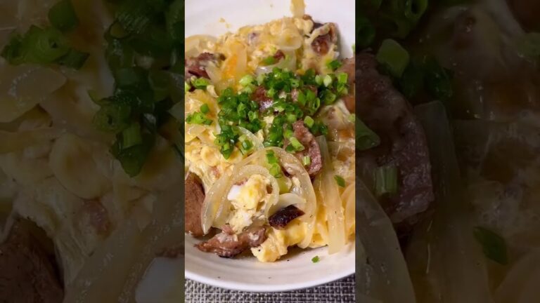 焼き鳥の缶詰めでふわふわ親子丼#shorts #short #親子丼