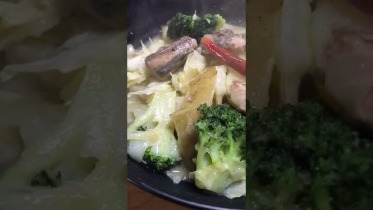 ペペロンチーノ鯖缶でこれ