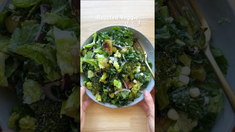 Roasted veggie Salad #vegetarianrecipes #kalesalad #healthyrecipe