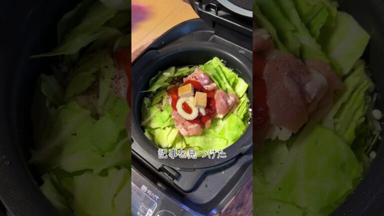 元貧困独身女の頭の中 #shorts #トマトリゾット #炊飯器 #ずぼら飯