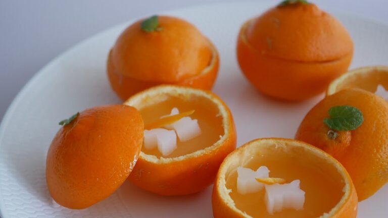 ぷるぷるジューシーなオレンジまるごとゼリー |  Orange Jelly