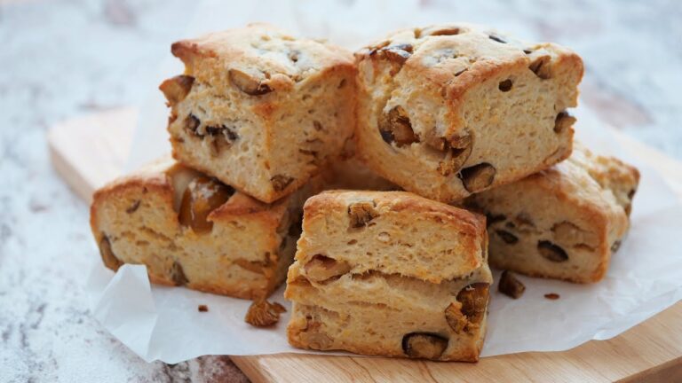 極旨♡オートミール×強力粉で甘栗ごろごろスコーン |  Walnut  & Sweet roasted chestnuts Scones
