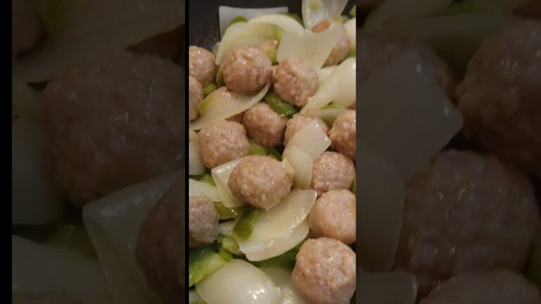 【肉団子甘酢あん炒め】今日の献立 暑い日にはお酢！揚げないで作る