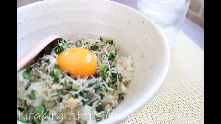 じゃことニラのカリカリぶっかけ飯。栗原心平さんのレシピ