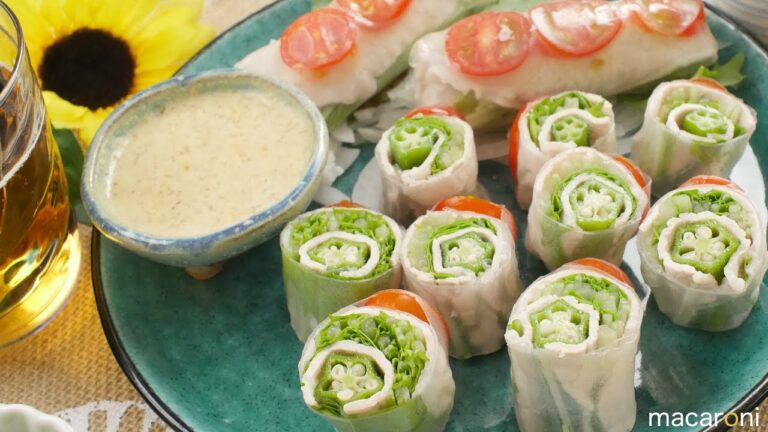 シャキッとひと口！ 冷しゃぶ サラダの カラフル 生春巻き のレシピ 作り方