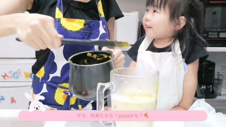 親子クッキングdeかぼちゃプリン☆びっくりするほど簡単!!卵、生クリームなしなのに濃厚。with 2歳のおしゃま娘