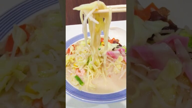 リンガーハット 野菜たっぷりちゃんぽん グルメ #shorts