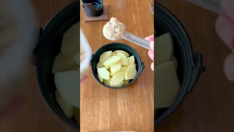 節電レシピ【りんごプレザーブ】固形燃料20グラムでほったらかし料理