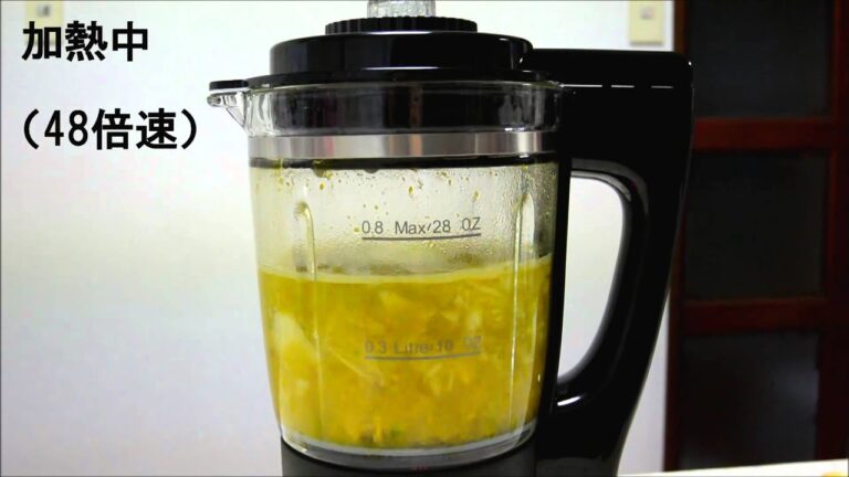 「らくっく」の「スープモード」でかぼちゃのポタージュ作り