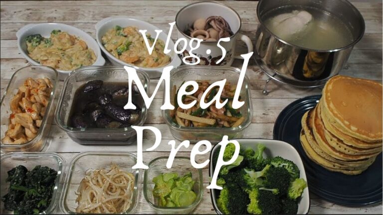 Meal Prep 副菜 メインの 作り置き と 冷凍ストック 【Dailymeals】料理音 [ Vlog .5]
