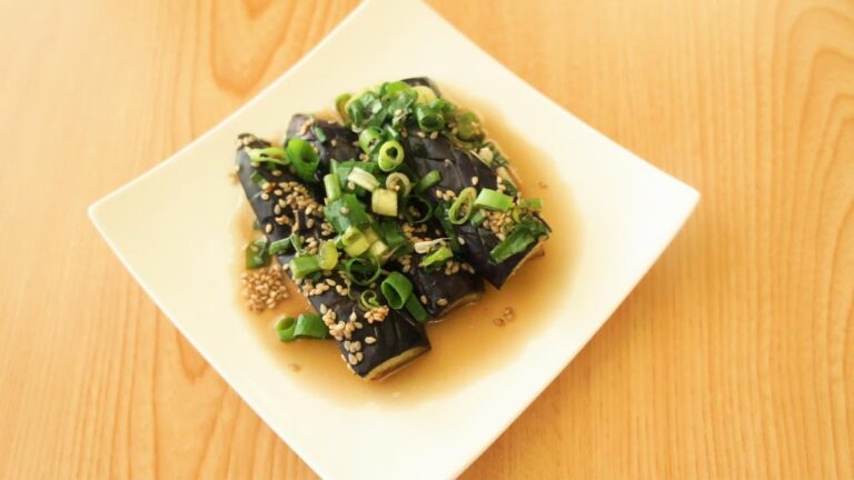 【ナスの揚げ煮びたし】めんつゆで簡単！作り置きメニューです♪How to cook Deep-fried stewed eggplant.japanese food