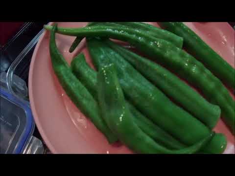 【家庭菜園】とろろオクラ漬けと豆腐オクラサラダ【料理】