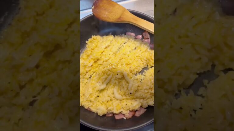 【簡単】冷蔵庫の余り物できるシンプルなあんかけチャーハン