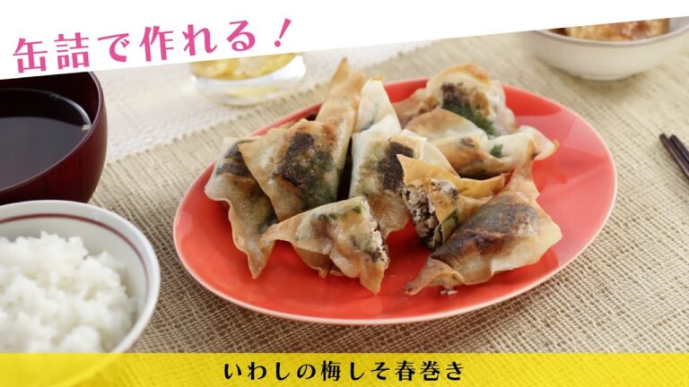 缶詰で作れる！いわしの梅しそ春巻き【きちんとキッチンbydaiei】
