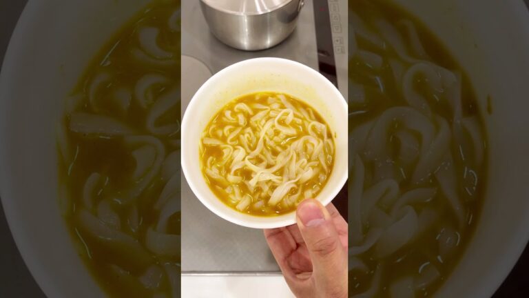 こんにゃくカレーうどん！#Shorts