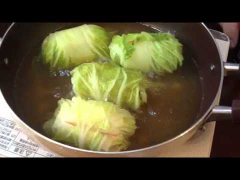 北海道食材で糖質制限  「豆腐入りロール白菜」を作ってみました。