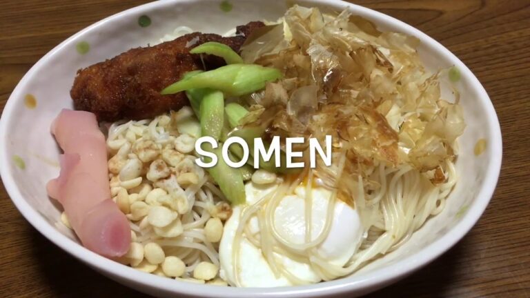 【ASMR】"Somen"(そうめん)咀嚼音注意【Sound eating 】