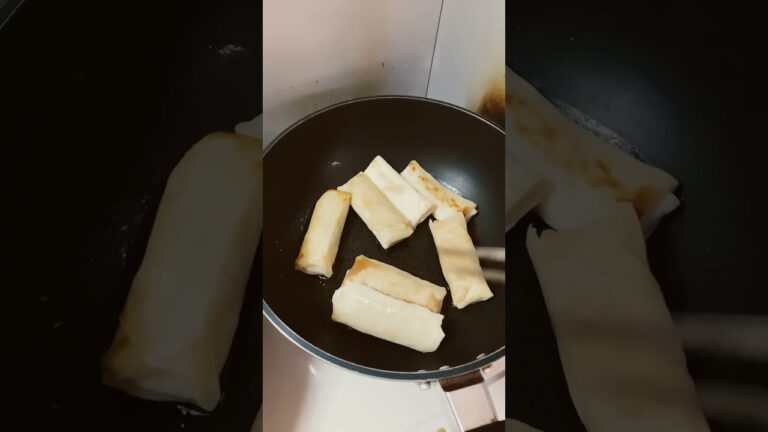 冷凍春巻きを、ただ焼くです！