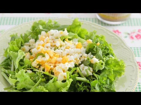 クレソンの卵サラダ～アンチョビ風味～