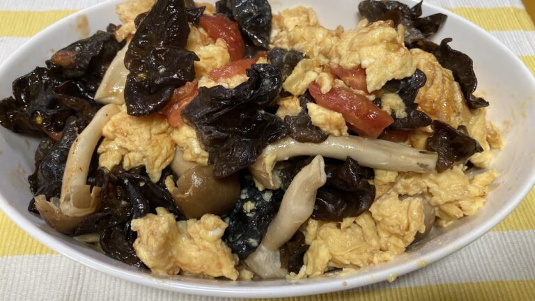 【街中華】キクラゲとトマトの玉子炒め【おつまみシリーズ】