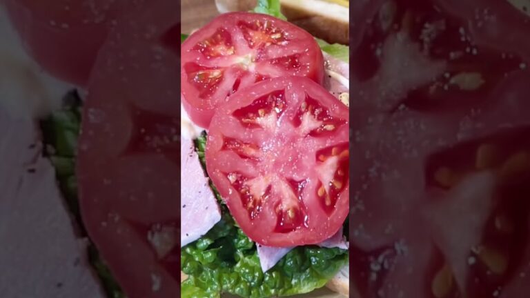 お野菜たっぷりハムサンド#Shorts