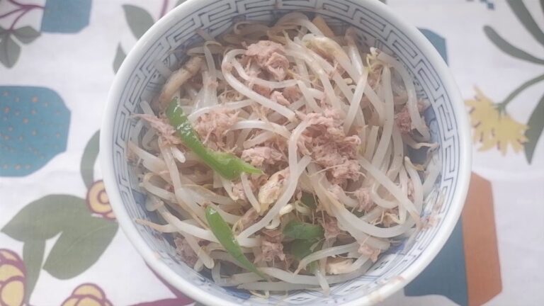 【簡単料理】レンジで簡単、無限もやし