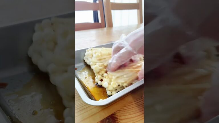 えのき消費！揚げ焼きえのき #shorts #簡単レシピ #ズボラ飯 #簡単おやつ