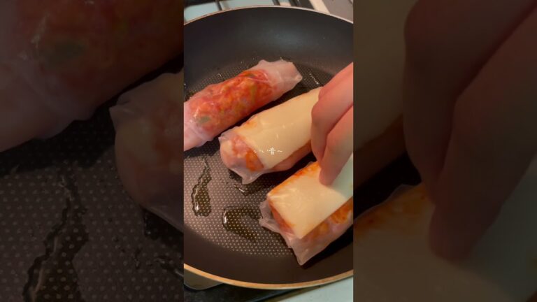 ライスペーパーキムチーズ！ #大学生 #cooking #ダイエット #自炊 #food #料理 #ダイエットレシピ #自炊記録 #ヘルシーレシピ #一人暮らし