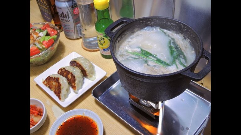 【昨日の】コムタンクッパスープ 餃子【晩酌】