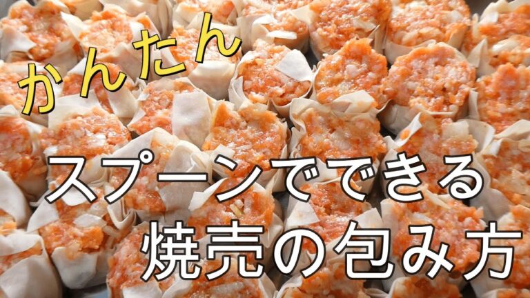スプーンでできる焼売（シュウマイ）の包み方＃２