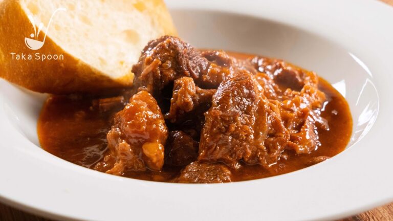 牛肉レシピ【牛肉のビール煮】とろとろ柔らかで極上の味に！ ☆ Beef Stew Brewed with Beer | Taka Spoon Cooking