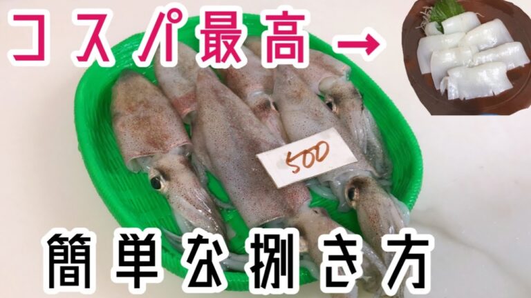 【オススメ】￥５００の赤いかを刺身にしました