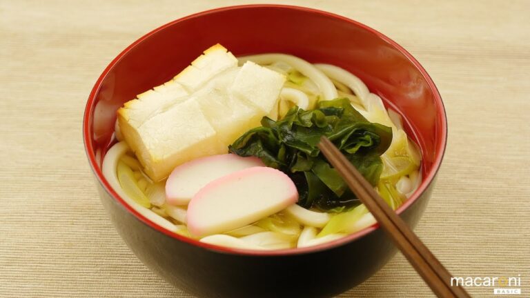 【基本のレシピ】もちもち 餅入り 力うどんの レシピ 作り方